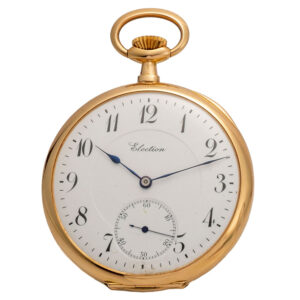 Fine Swiss pink gold precision lever pocket watch Circa 1910