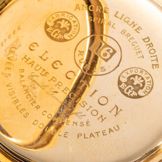Fine Swiss pink gold precision lever pocket watch Circa 1910