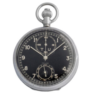 French chromium pocket watch with chronograph Circa 1960