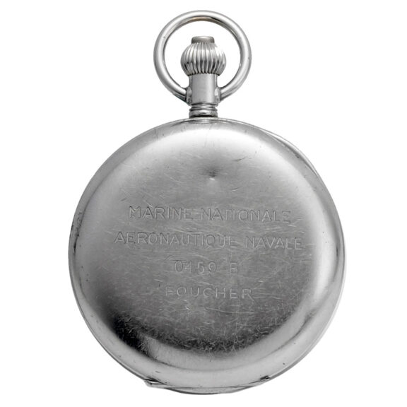 French chromium pocket watch with chronograph Circa 1960 French chromium pocket watch with chronograph Circa 1960