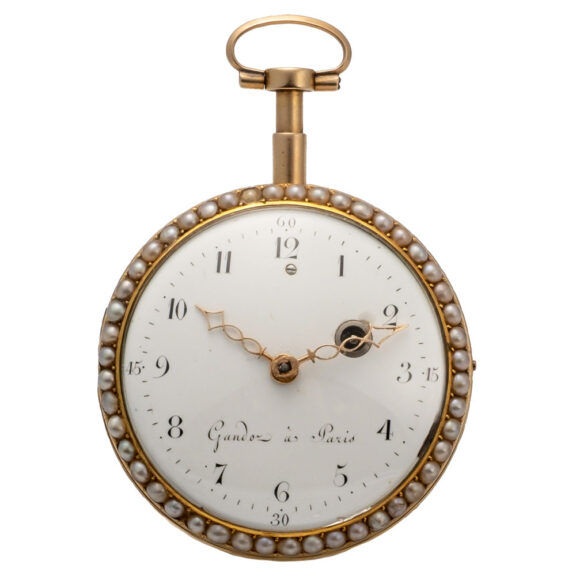 French gold quarter repeating pocket watch Circa 1780 French gold quarter repeating pocket watch Circa 1780