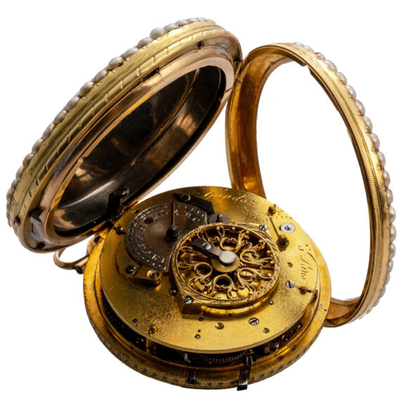 French gold quarter repeating pocket watch Circa 1780 French gold quarter repeating pocket watch Circa 1780
