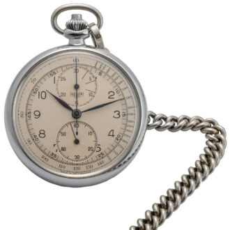 Swiss stainless steel single button chronograph Circa 1960