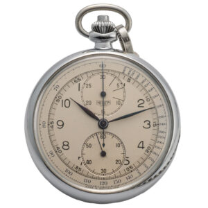 Swiss stainless steel single button chronograph Circa 1960
