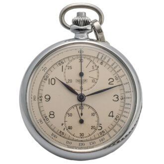 Swiss stainless steel single button chronograph Circa 1960