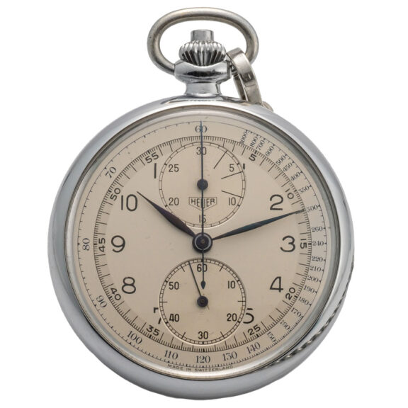 Swiss stainless steel single button chronograph Circa 1960