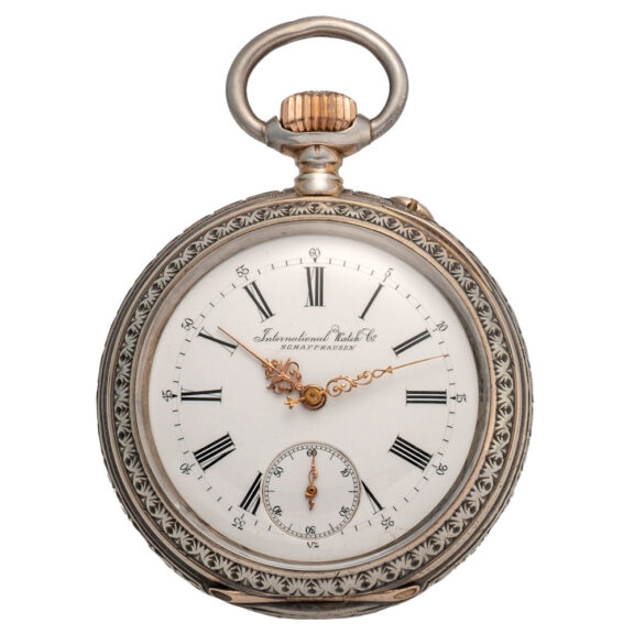 Swiss silver watch made for the shooting contest Circa 1890