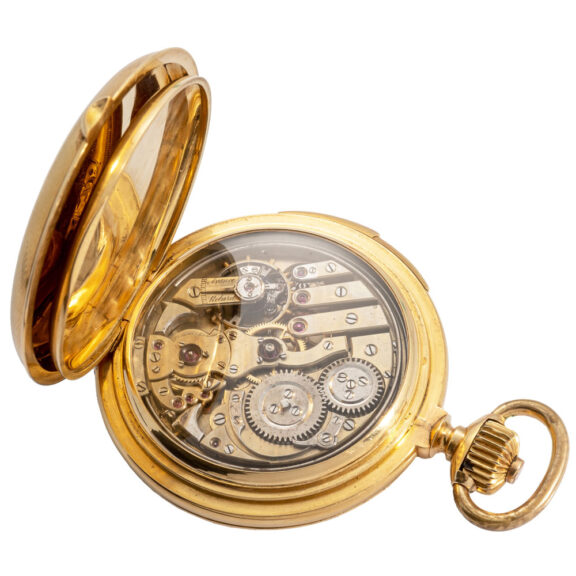 Swiss 18K gold minute repeating chronometer Circa 1900 Swiss 18K gold minute repeating chronometer Circa 1900
