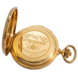Swiss 18K gold minute repeating chronometer Circa 1900
