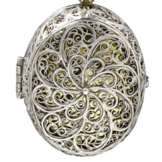 Dutch silver and gilt pair cased verge watch Circa 1640