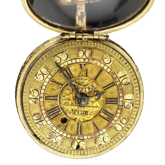 German gilt copper pair cased verge watch Circa 1710-1720 German gilt copper pair cased verge watch Circa 1710-1720