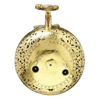 German gilt copper pair cased verge watch Circa 1710-1720
