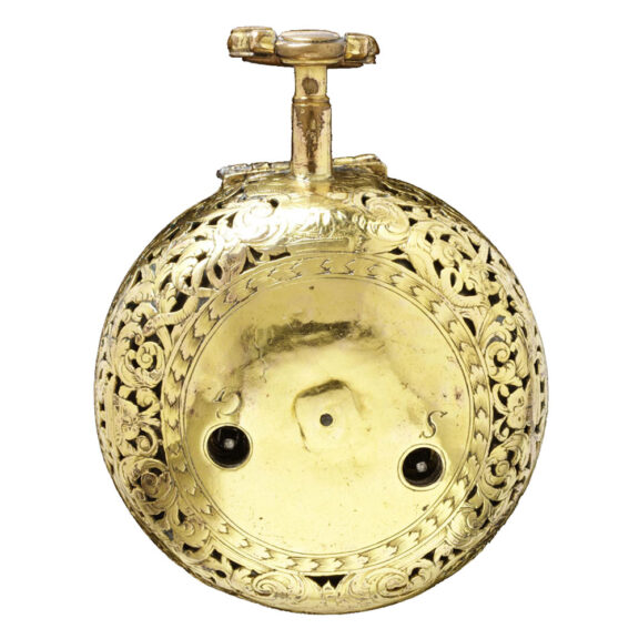 German gilt copper pair cased verge watch Circa 1710-1720 German gilt copper pair cased verge watch Circa 1710-1720
