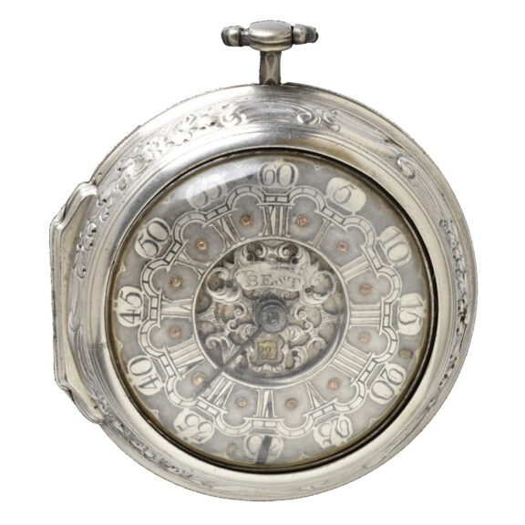 English silver verge with a Continental movement Circa 1769 English silver verge with a Continental movement Circa 1769