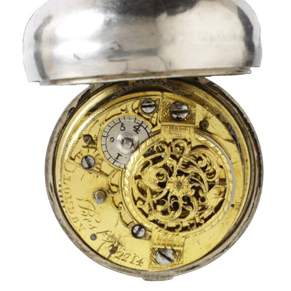 English silver verge with a Continental movement Circa 1769 English silver verge with a Continental movement Circa 1769