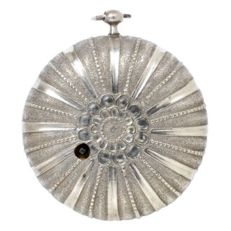 French silver pair cased watch by Pierre Durand Circa 1700