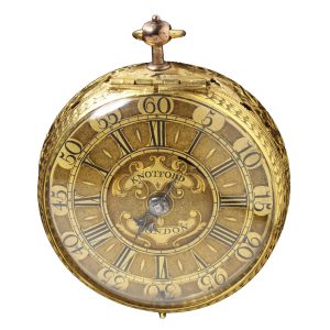 English gold pair cased verge pocket watch Circa 1683