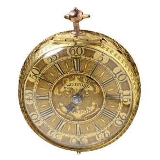 English gold pair cased verge pocket watch Circa 1683