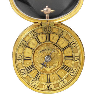 English gold pair cased verge pocket watch Circa 1683