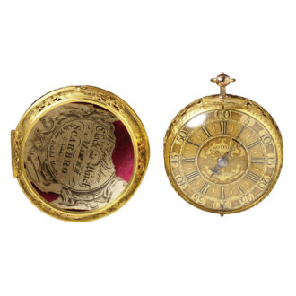 English gold pair cased verge pocket watch Circa 1683