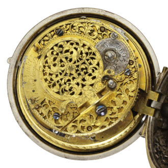 English silver repeating verge pocket watch Circa 1700