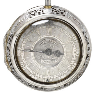 Dutch silver half quarter repeating pocket watch Circa 1710