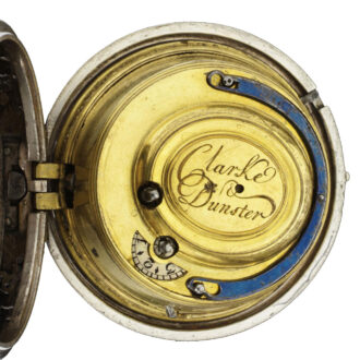 Dutch silver half quarter repeating pocket watch Circa 1710