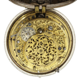 Dutch silver half quarter repeating pocket watch Circa 1710