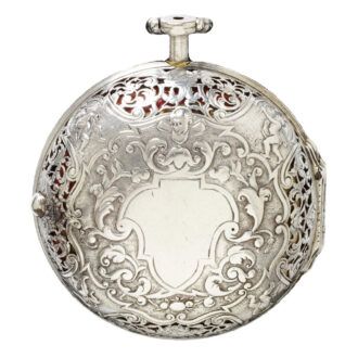 Dutch silver half quarter repeating pocket watch Circa 1710