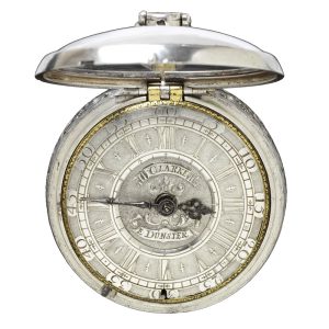 Dutch silver half quarter repeating pocket watch Circa 1710