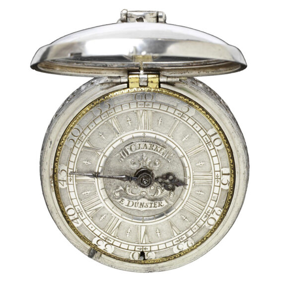 Dutch silver half quarter repeating pocket watch Circa 1710