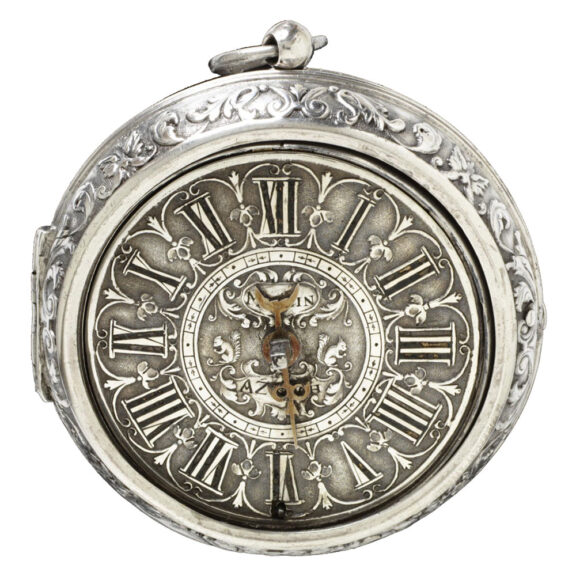 Swiss silver one-handed pair-cased pocket watch Circa 1700
