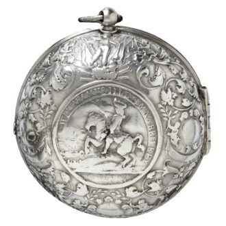 Swiss silver one-handed pair-cased pocket watch Circa 1700