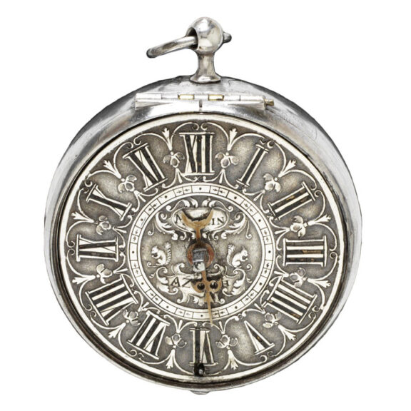 Swiss silver one-handed pair-cased pocket watch Circa 1700 Swiss silver one-handed pair-cased pocket watch Circa 1700