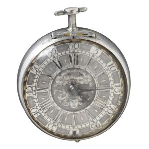 Swiss silver pair cased verge pocket watch Circa 1700