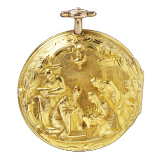 English gold pair cased repoussé verge watch Circa 1786