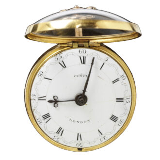 English gold pair cased repoussé verge watch Circa 1786