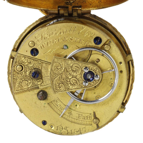 Decorative English gold and enamel pocket watch Circa 1650 Decorative English gold and enamel pocket watch Circa 1650