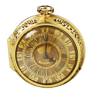 English gold pair cased verge clock watch Circa 1710-1720