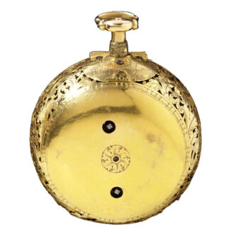 English gold pair cased verge clock watch Circa 1710-1720