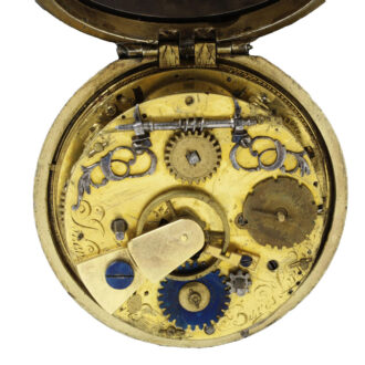 English verge in gilt and tortoiseshell pair cases Circa 1660