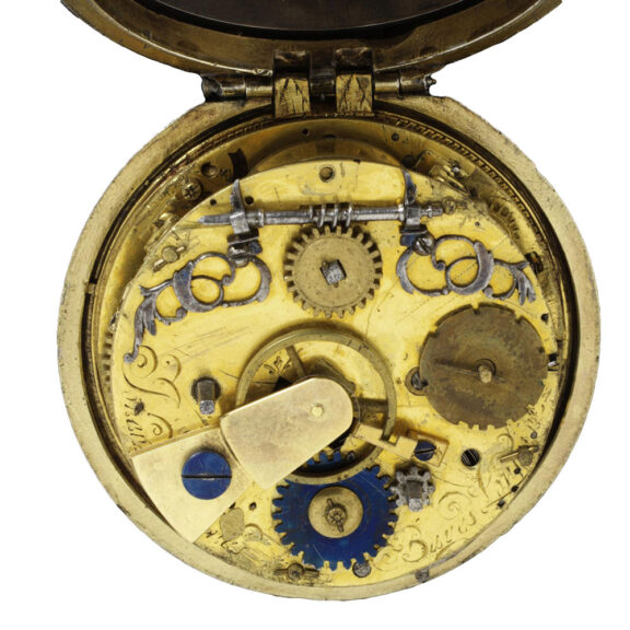 English verge in gilt and tortoiseshell pair cases Circa 1660 English verge in gilt and tortoiseshell pair cases Circa 1660