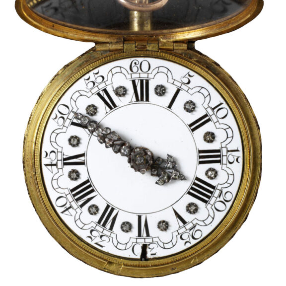 Dutch gold pair cased verge repoussé pocket watch Circa 1730 Dutch gold pair cased verge repoussé pocket watch Circa 1730