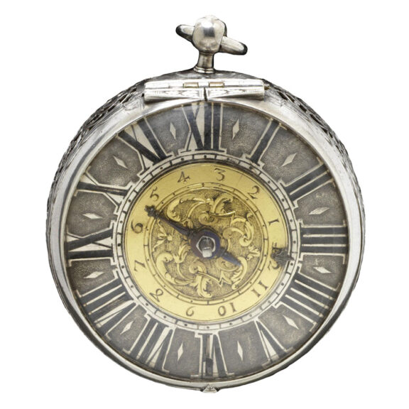 French silver pair cased verge pocket watch Circa 1690 French silver pair cased verge pocket watch Circa 1690