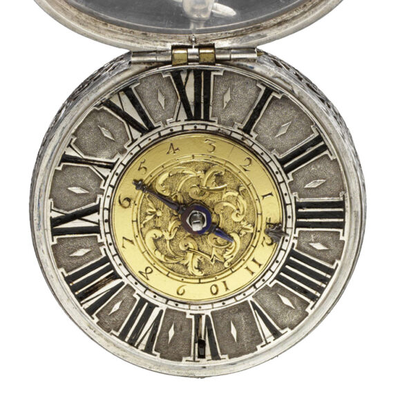 French silver pair cased verge pocket watch Circa 1690 French silver pair cased verge pocket watch Circa 1690