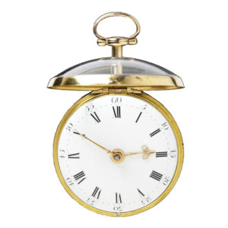 English gold and enamel pair cased verge watch Circa 1778