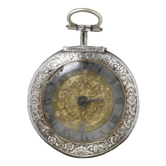 English silver pair cased Filigree verge watch Circa 1640