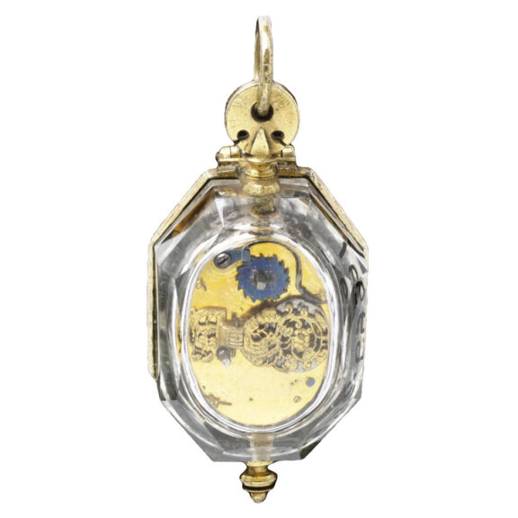 Swiss gilt brass watch in the shape of a diamond Circa 1630 Swiss gilt brass watch in the shape of a diamond Circa 1630