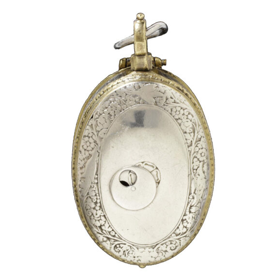 Early English silver oval verge pocket watch Circa 1610 Early English silver oval verge pocket watch Circa 1610