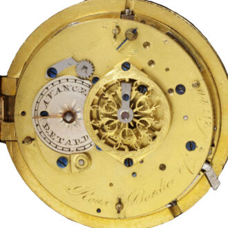Swiss remarkable watch in gold, enamel and pearls Circa 1794